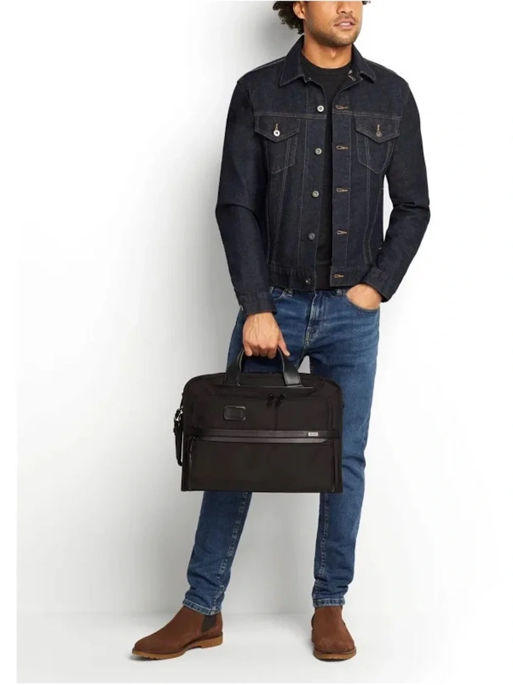 Tumi sleek black